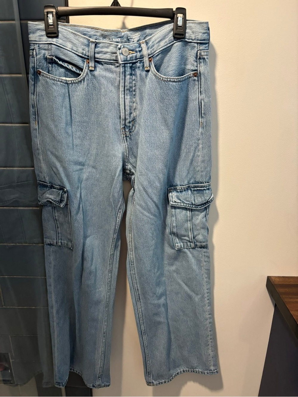 Old Navy Light Blue Women's Boyfriend Cargo Jeans